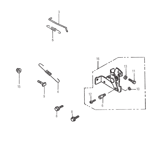MT65HA Honda GX100KRBM Engine Control Assembly Parts