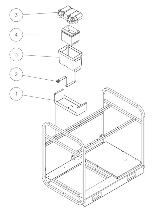 HVS-3006-0R7G Battery Box Assembly Parts by Mi-T-M