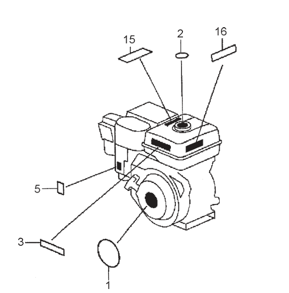 Label Assembly Parts- EM90S (Steel), EM90P (Plastic) Plaster And Motor Mixer