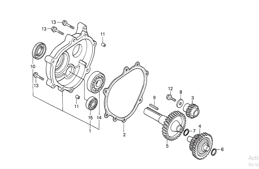 Gear Reduction Assembly Parts- EM90S (Steel), EM90P (Plastic) Plaster And Motor Mixer