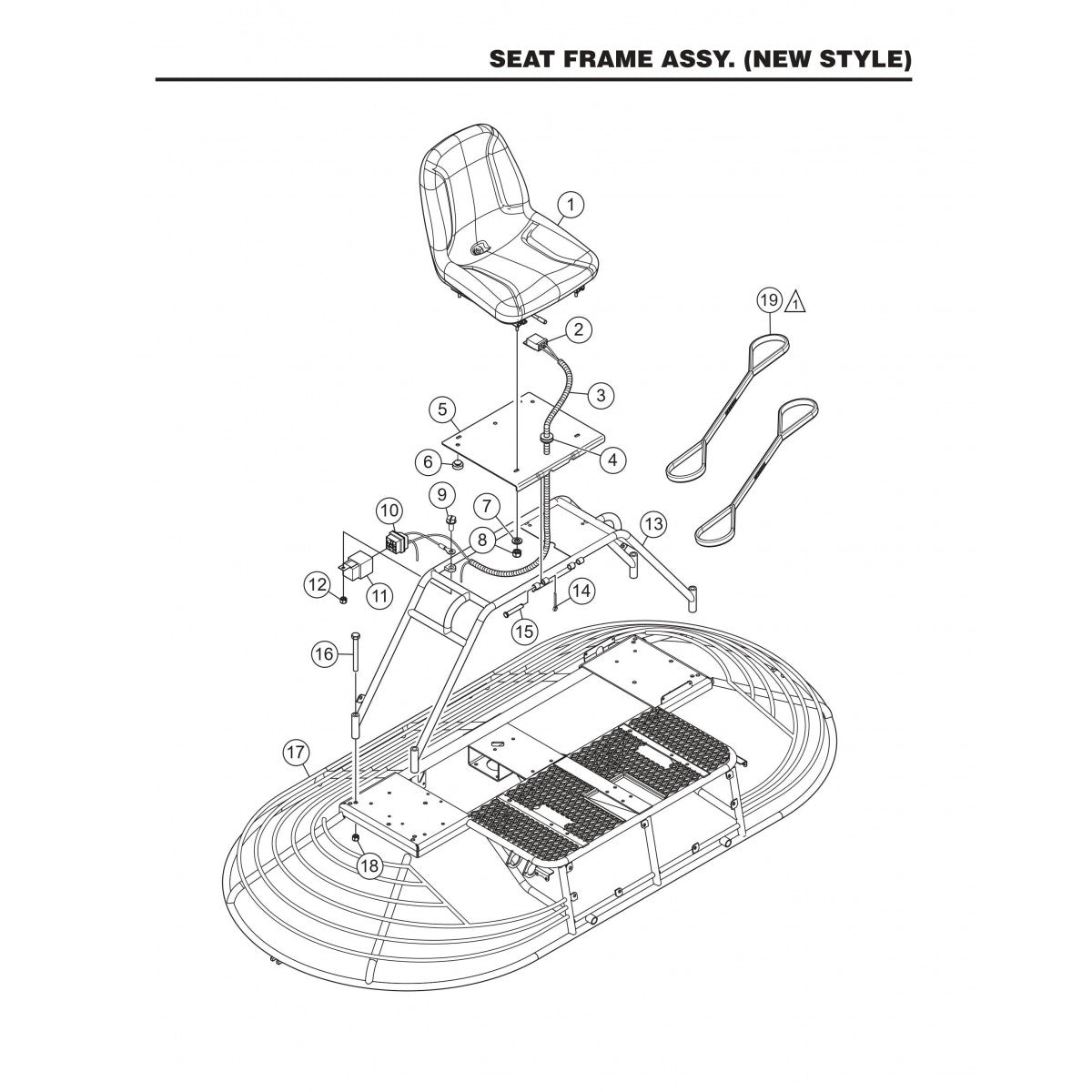 HTN27KTCSL HTN28KTCSL Seat Frame Assembly (New Style)