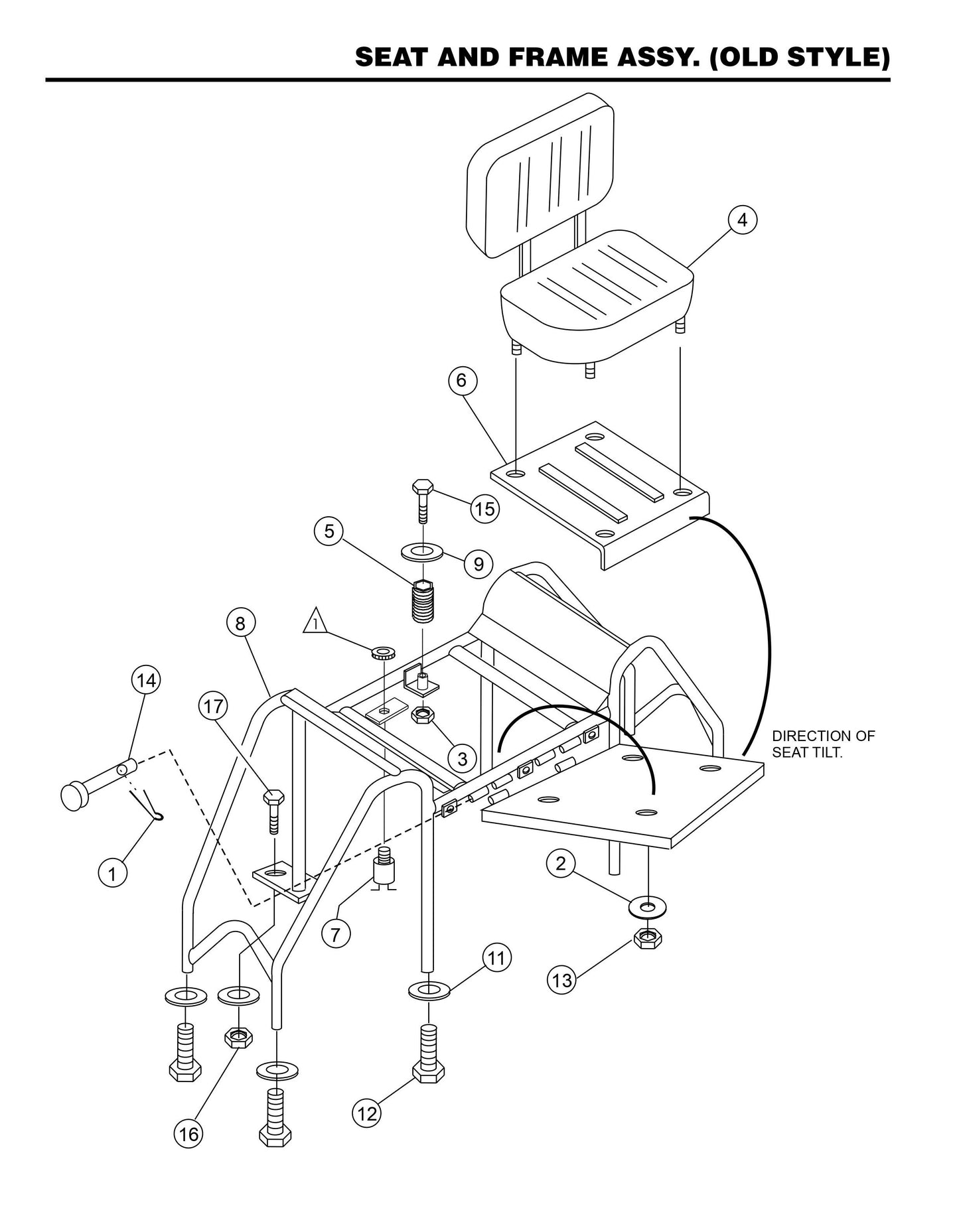 HHN31VTCSL5 Seat and Frame Assembly (Old Style)