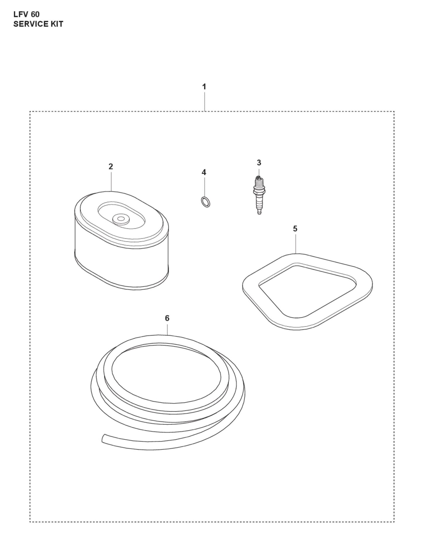 Service Kit Parts for LFV 60 By Husqvarna