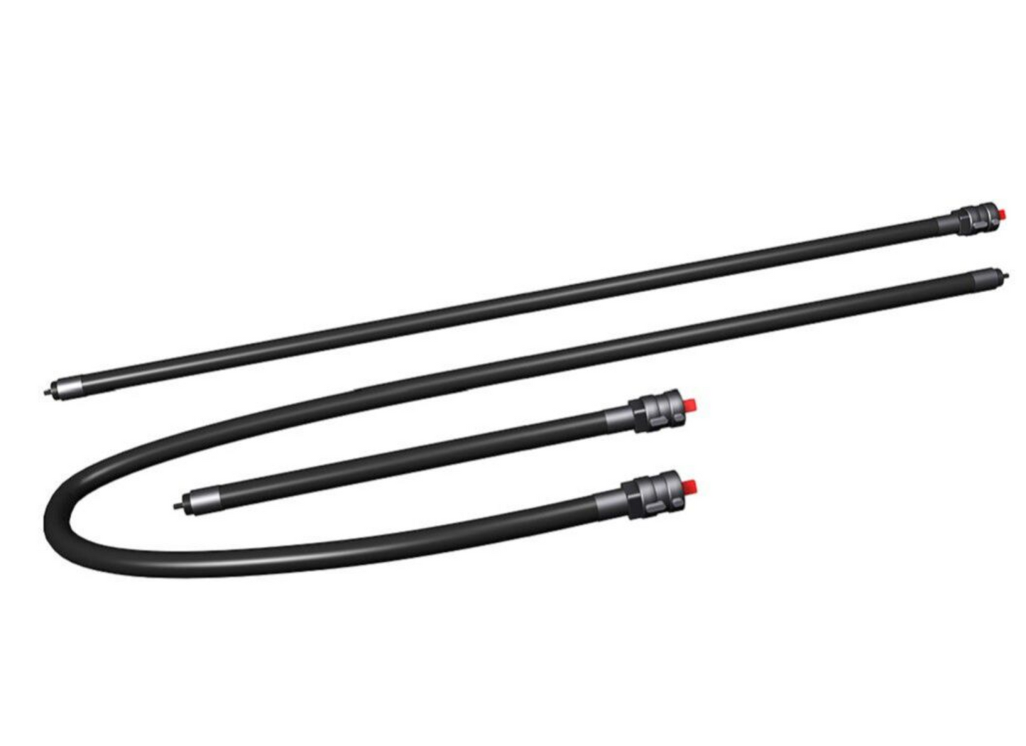 18 Feet - Oztec Flexible Vibrator Shaft with Quick Disconnect Coupler