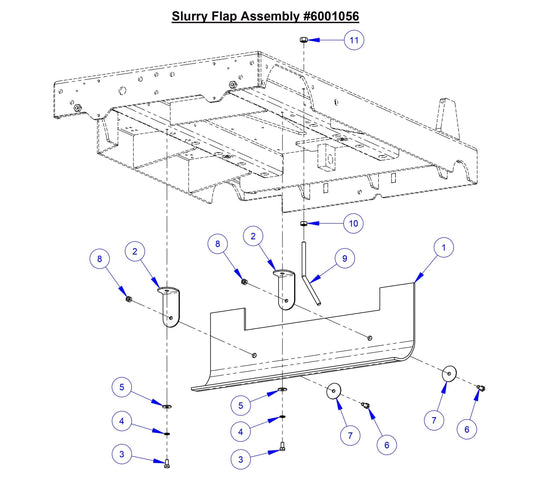 CC5049 Slurry Flap Assembly
