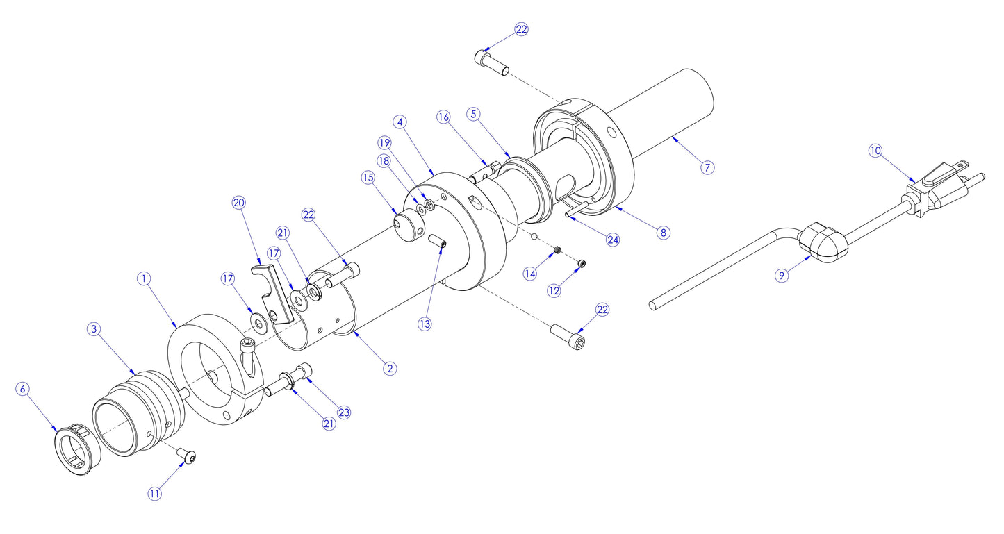 Soff Cut X390 Handle Tube Assembly Parts