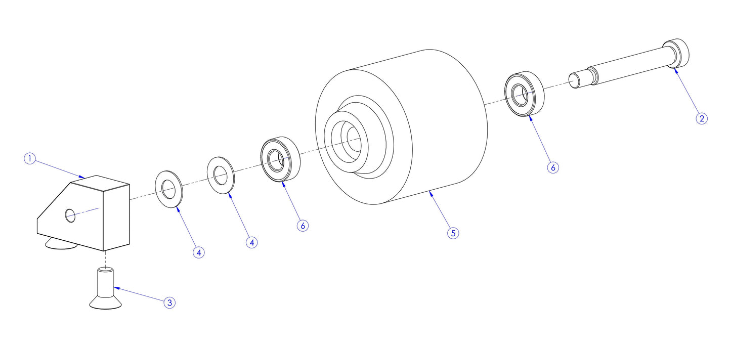 Soff Cut X390 Front Wheel Assembly Parts
