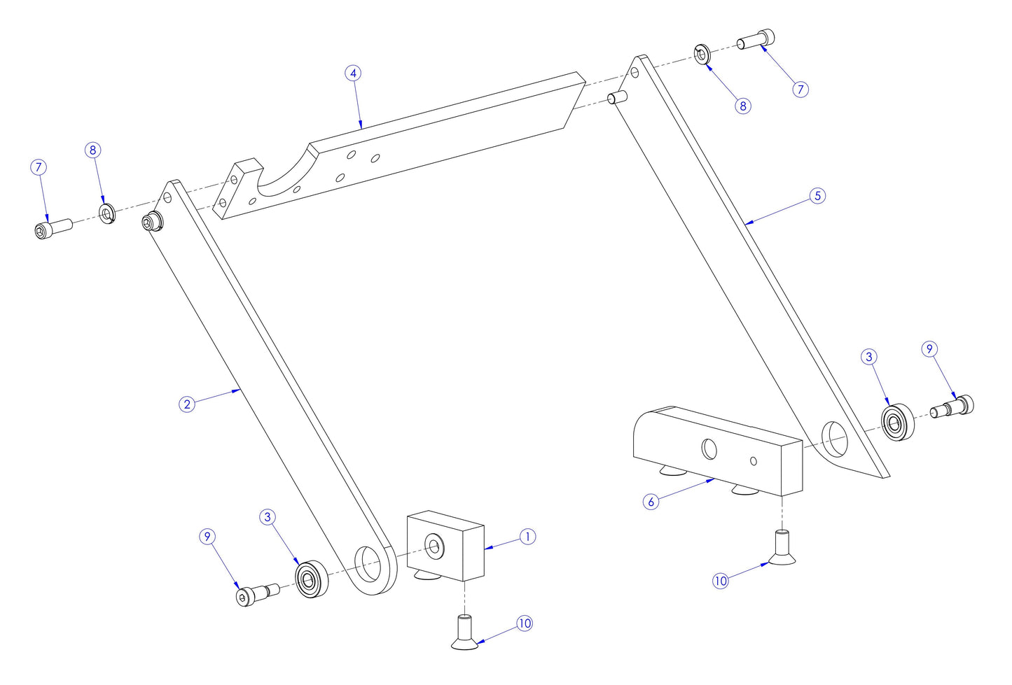 Soff Cut X390 Handle Bracket Assembly Parts