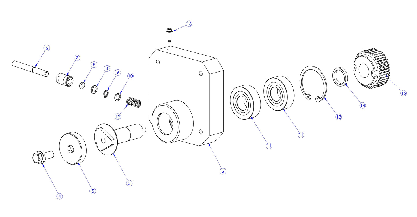 Soff Cut X390 Gear Box Assembly Parts