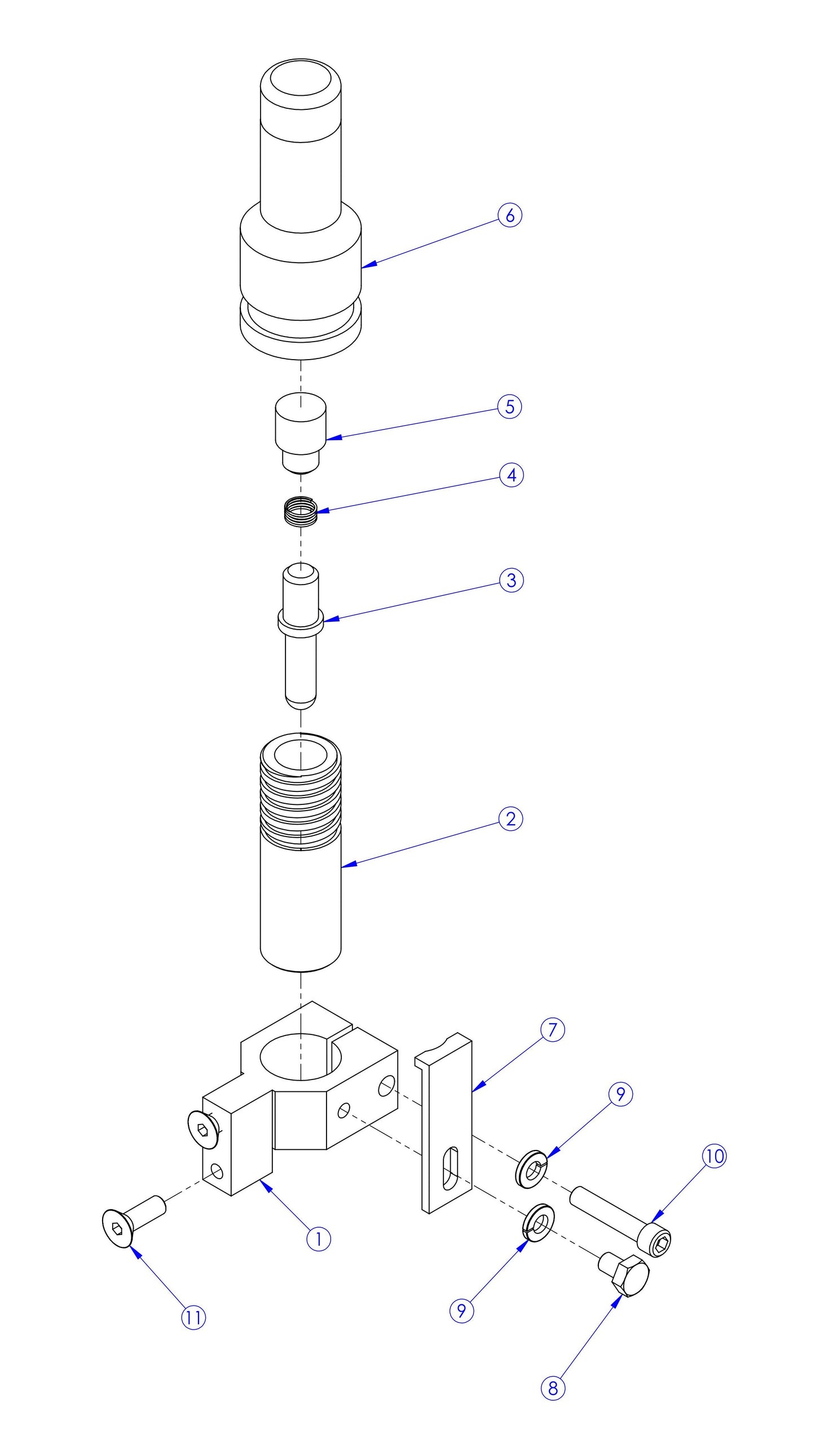 Soff Cut X390 Pressure Block Assembly Parts