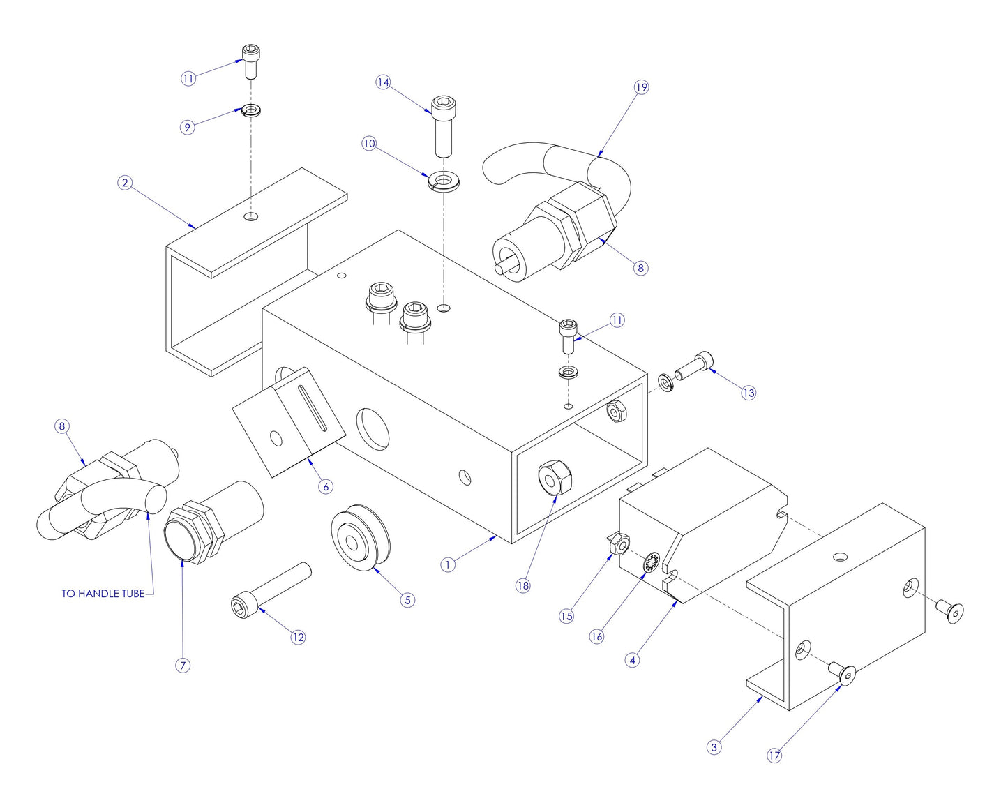 Soff Cut X390 Switch Tube Assembly Parts