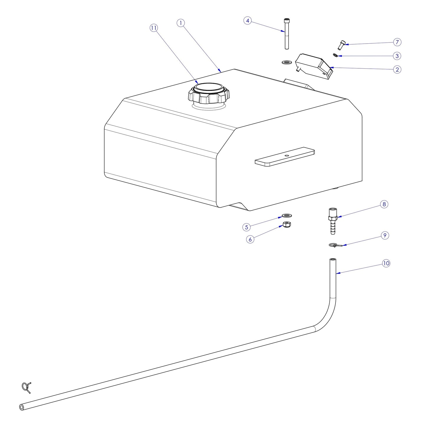 Soff Cut X4000 Fuel Tank Assembly Parts