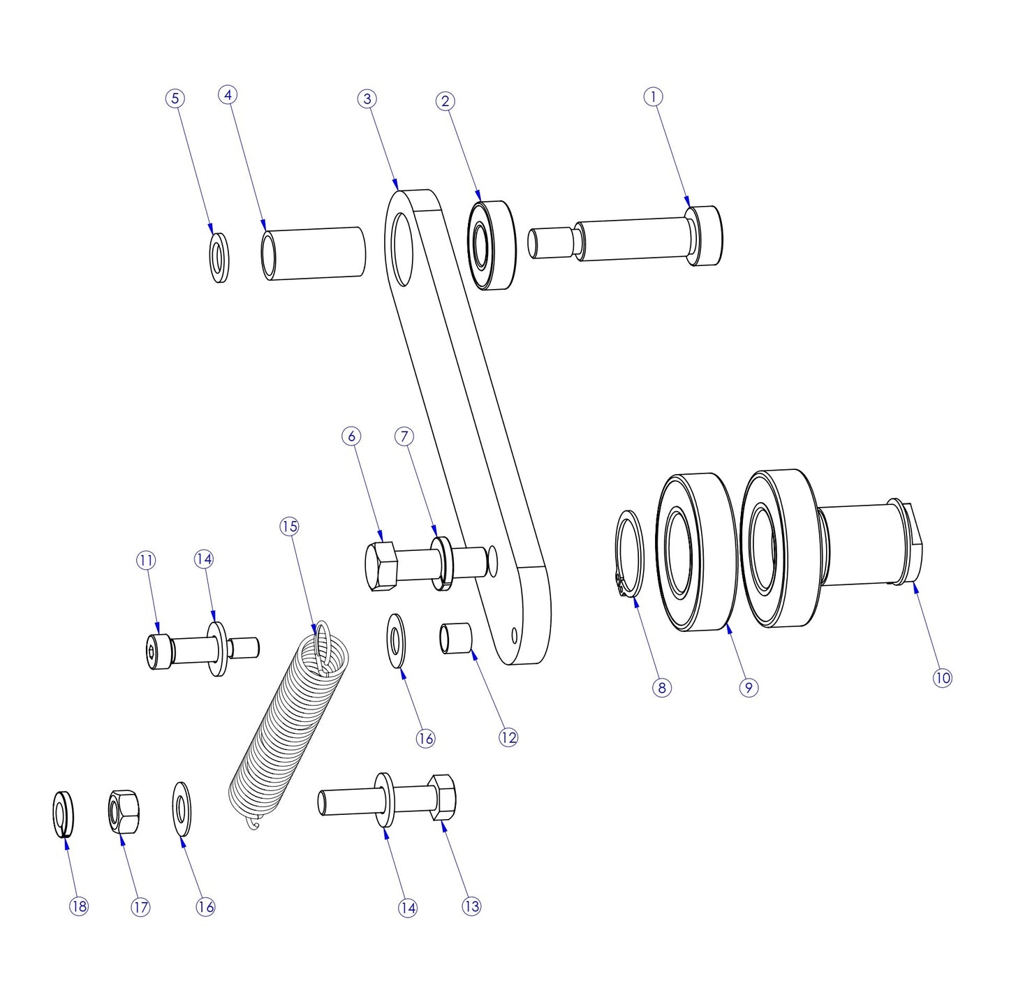 Soff Cut X4000 Pump Idler Pulley Assembly Parts