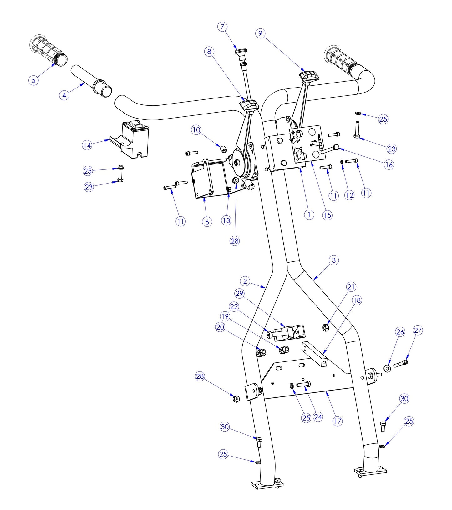 Soff Cut X4000 Handle Assembly Parts