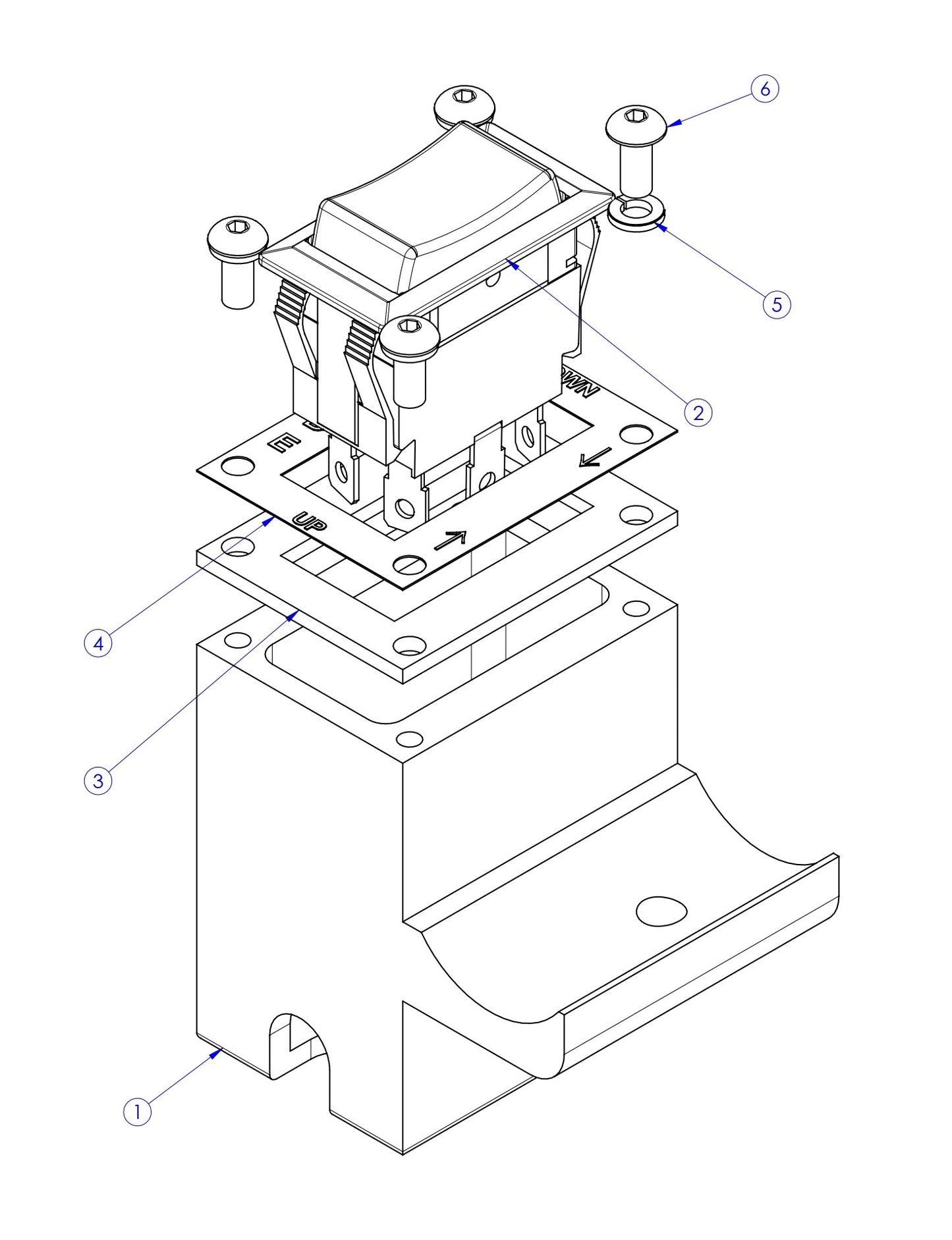Soff Cut X4000 Kit, Actuator Switch Assembly Parts