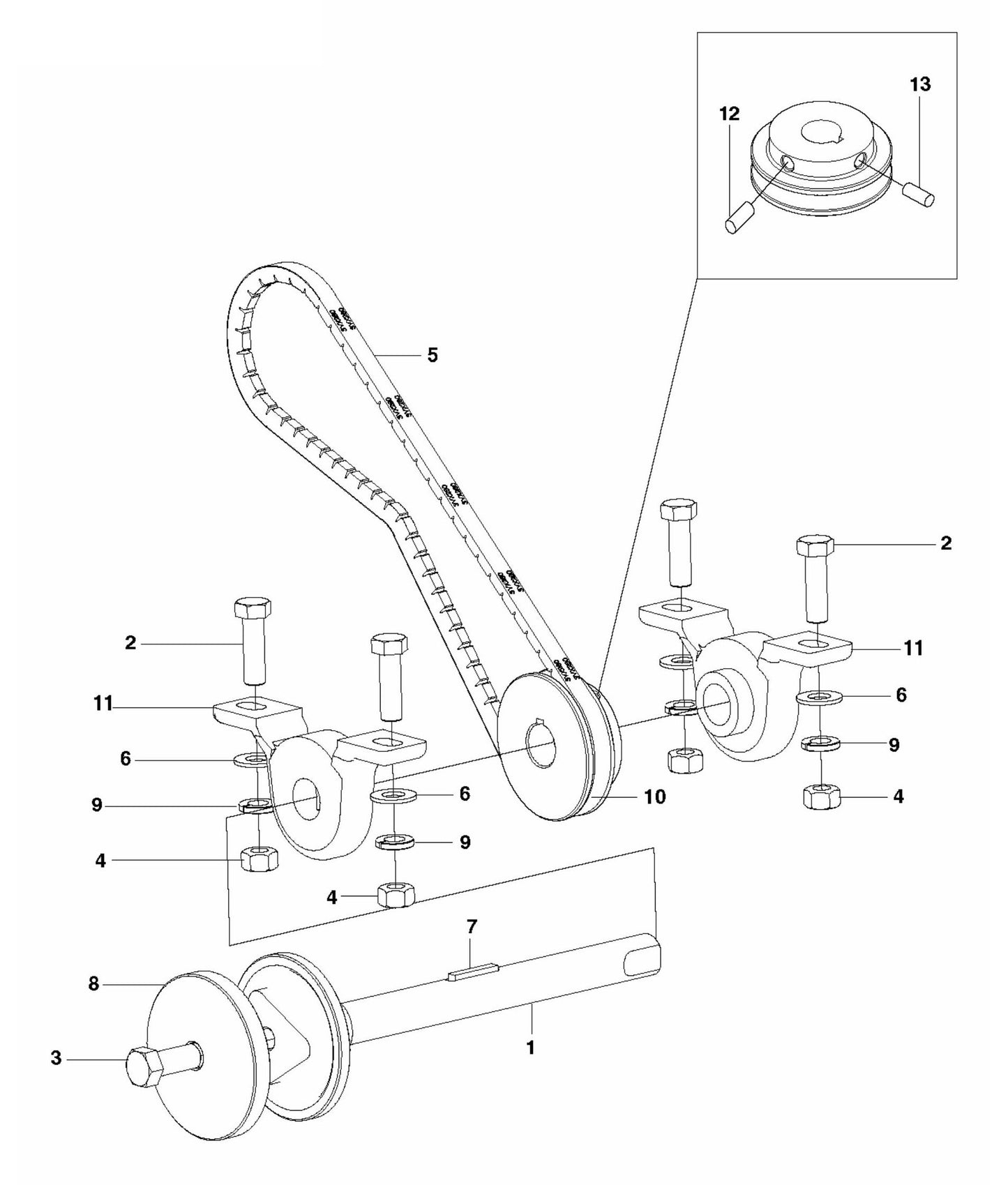 Soff-Cut 150 Saw Blade Shaft Assembly Parts