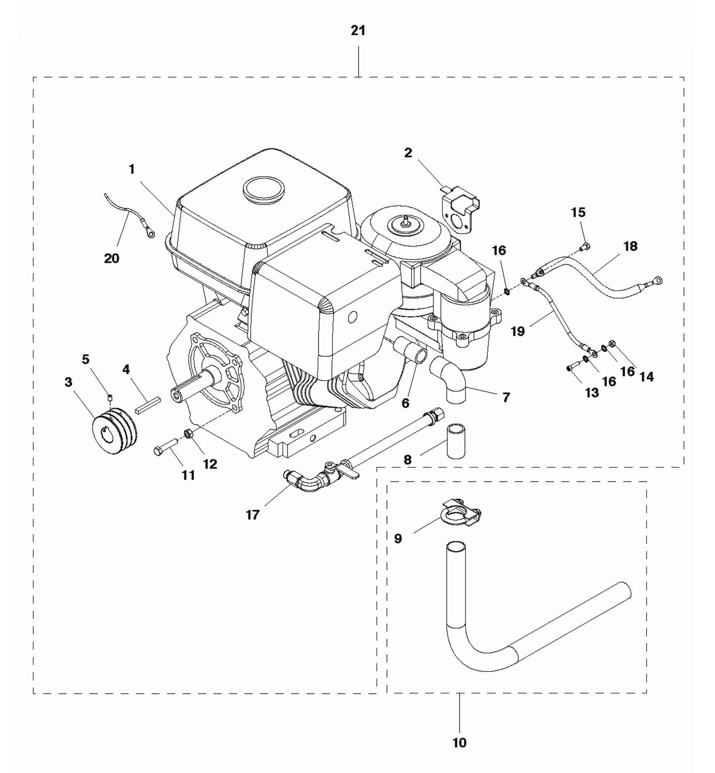Soff Cut 2500 Engine Assembly Parts