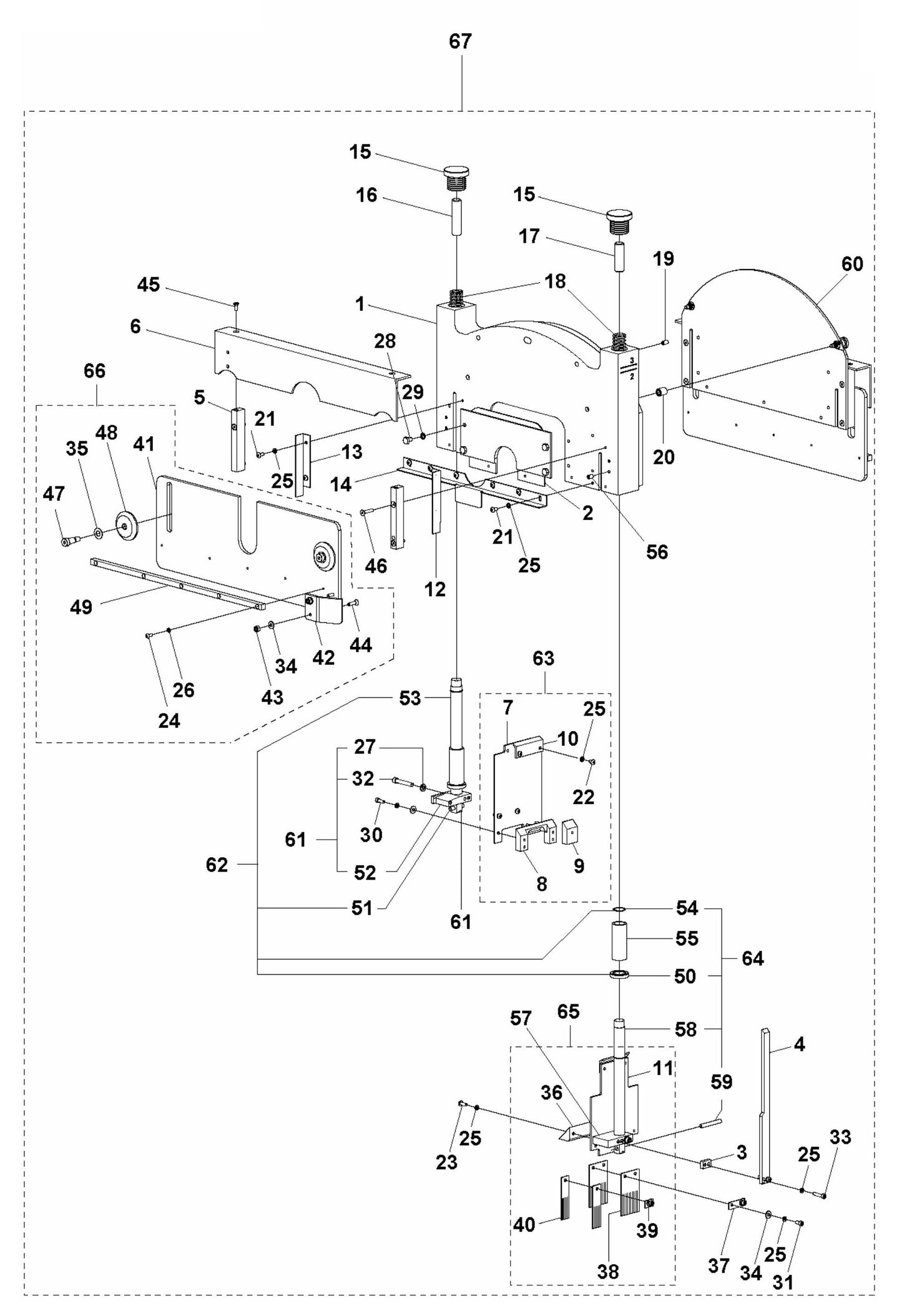 Soff Cut 4200 Blade Block Assembly Parts
