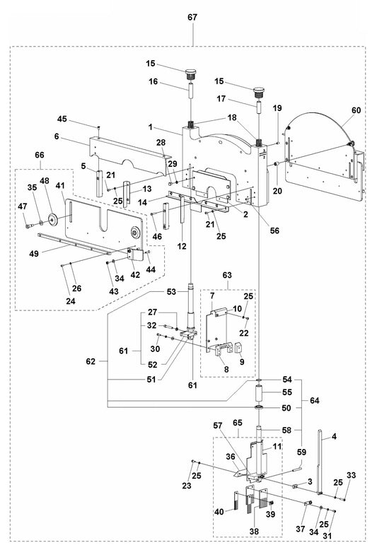 Soff Cut 4200 Blade Block Assembly Parts