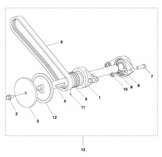 Soff Cut 4200 Blade Shaft Assembly Parts