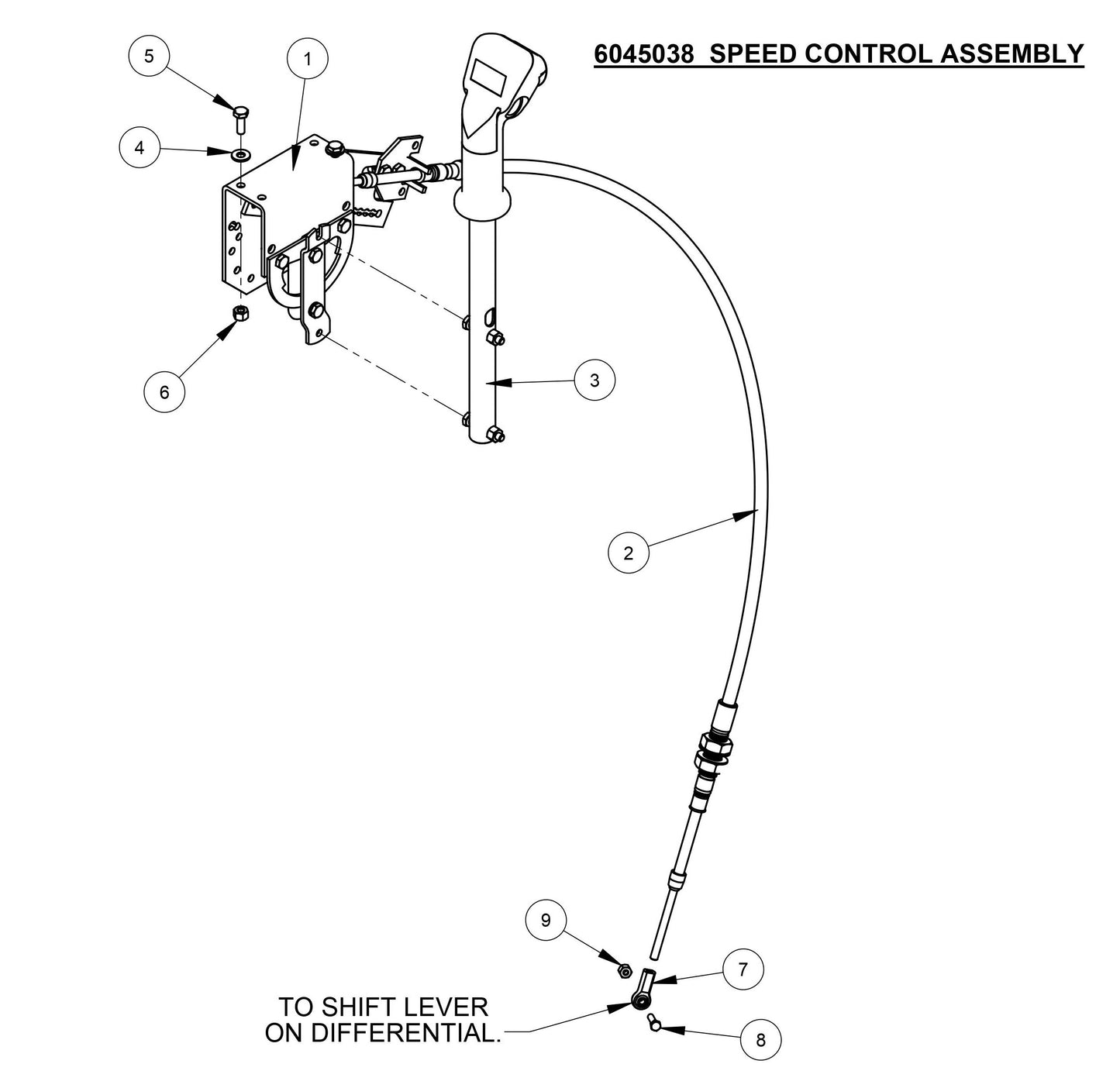 CC4120 /30EXL-3 Speed Control Assembly