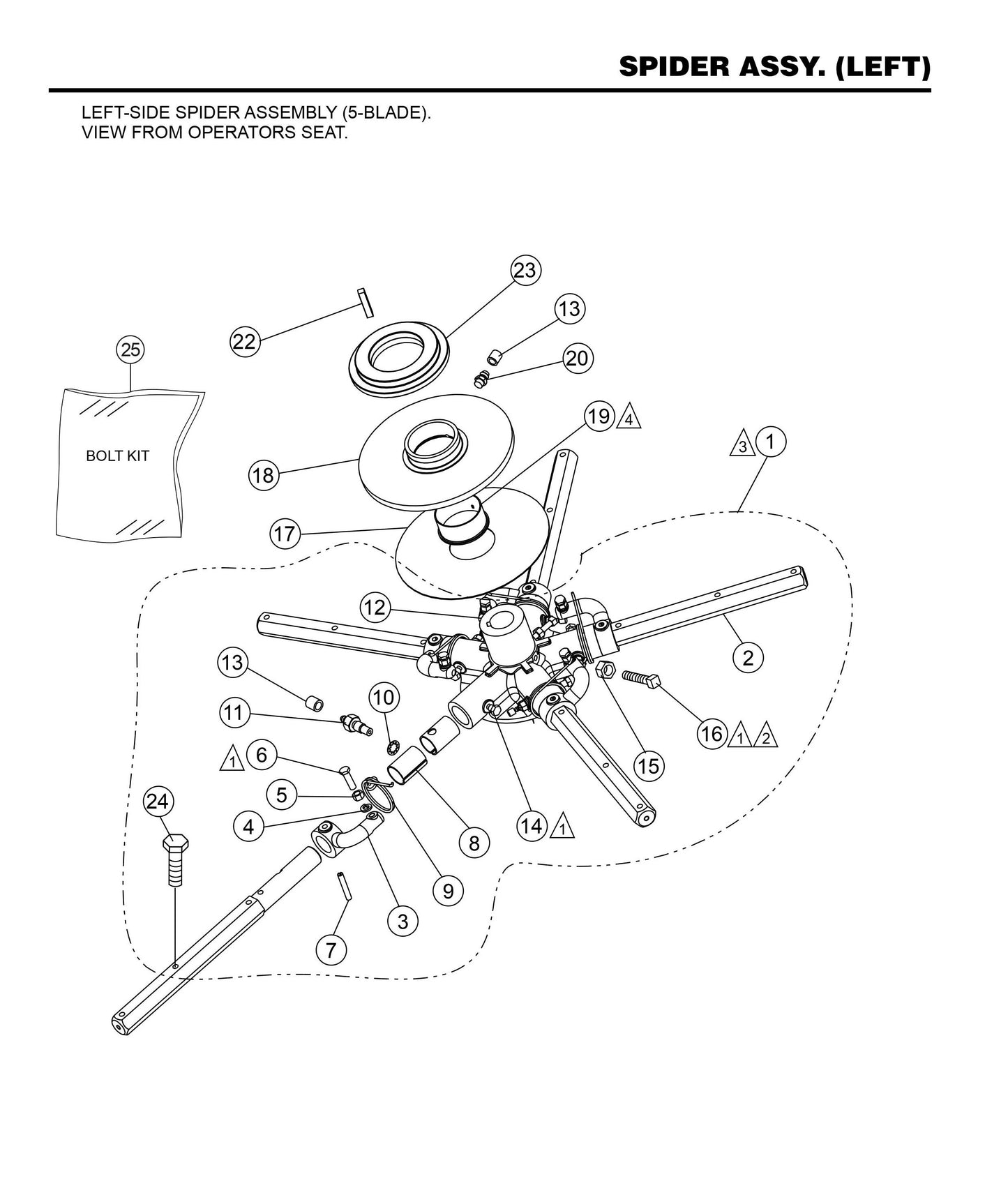 HHN31VTCSL5 Spider Assembly (Left)