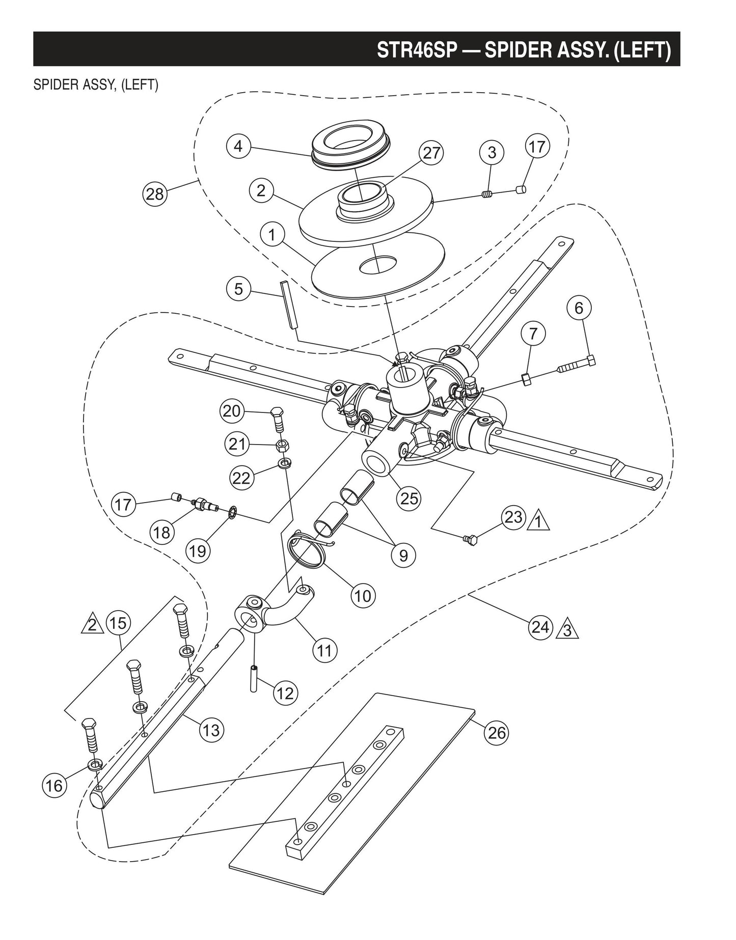 STR46SP STOW-Spider Assembly (Left)