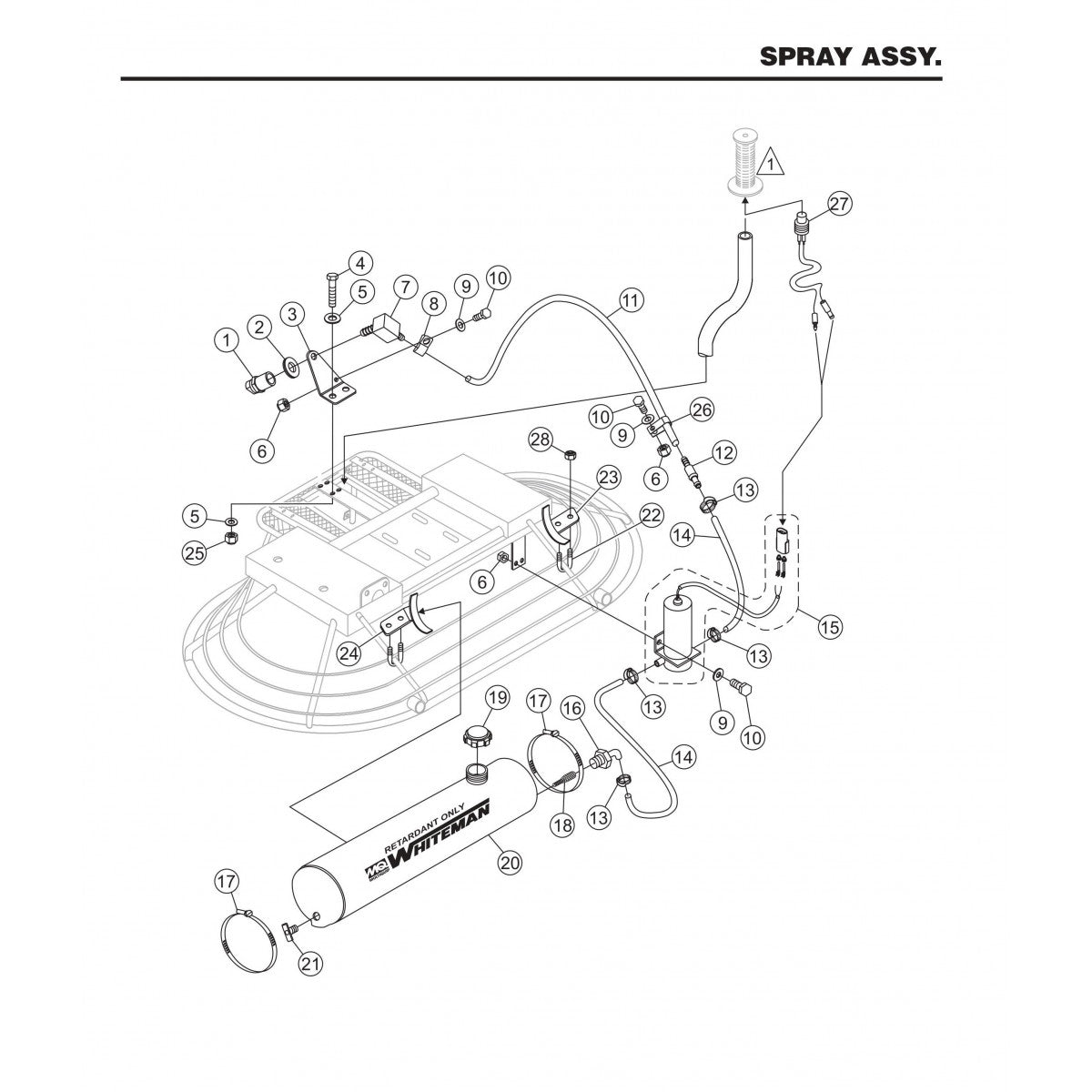 HTN27KTCSL HTN28KTCSL Spray Assembly