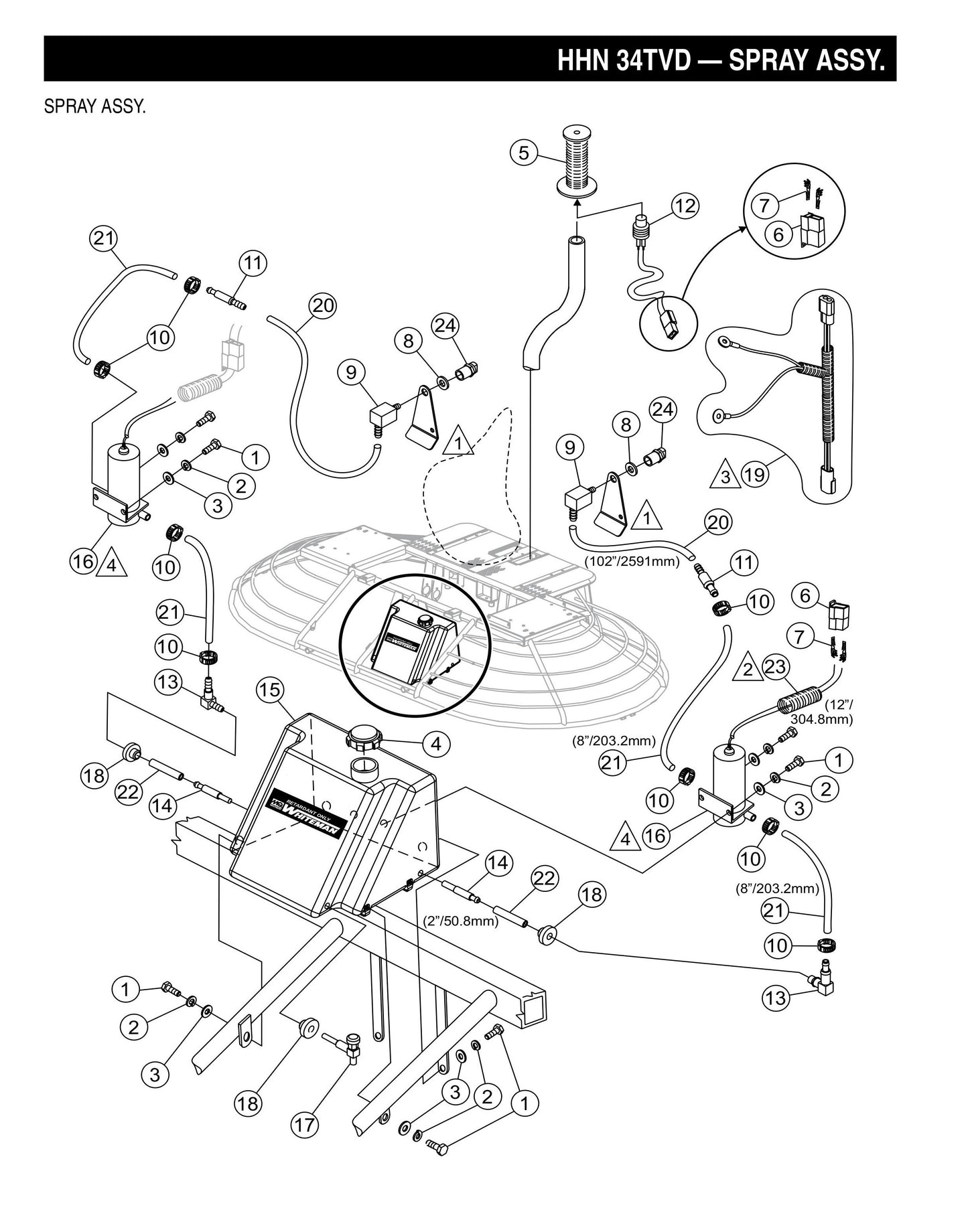 HHN-34TVD Spray Assembly