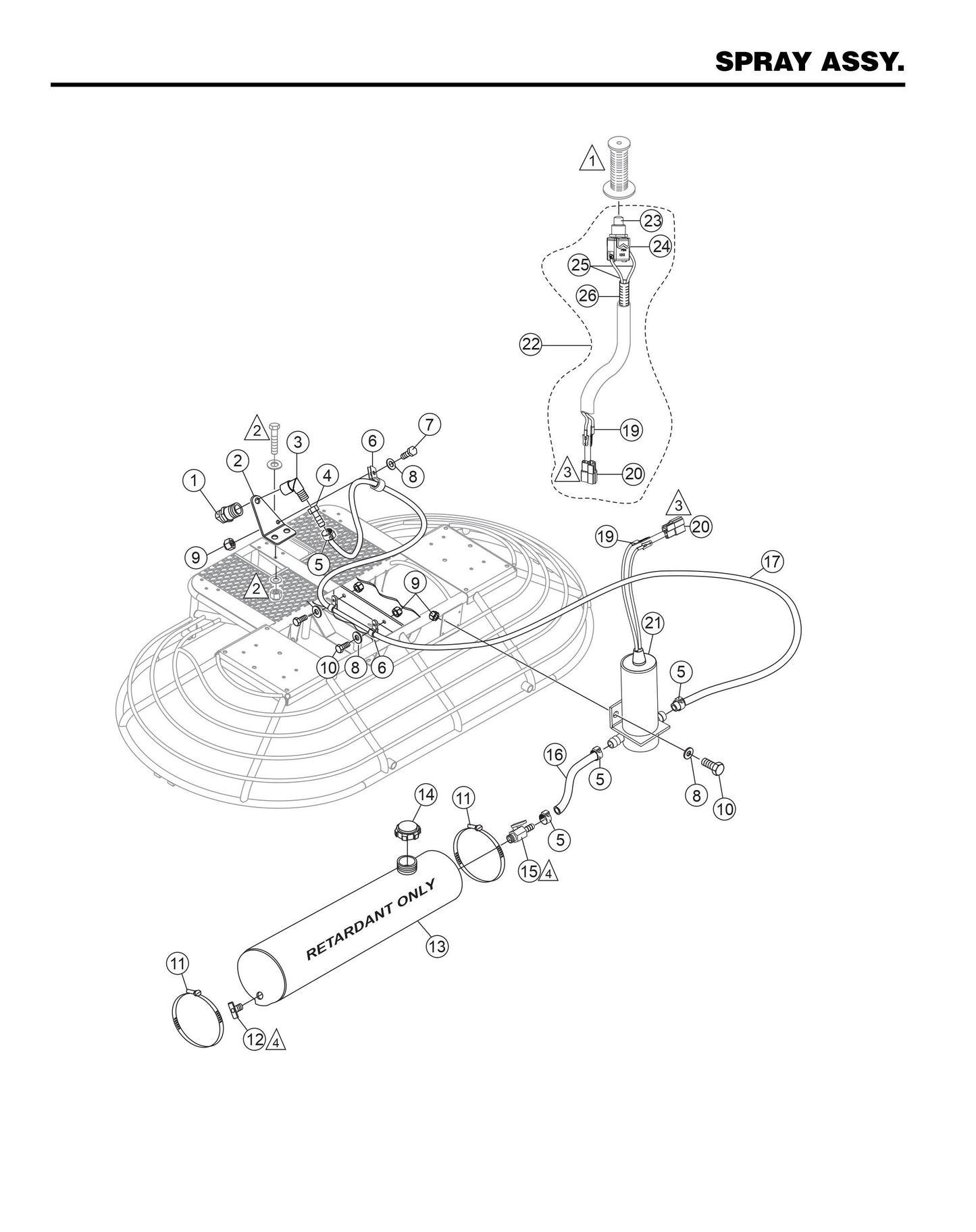 HTNS5S-2 Spray Assembly
