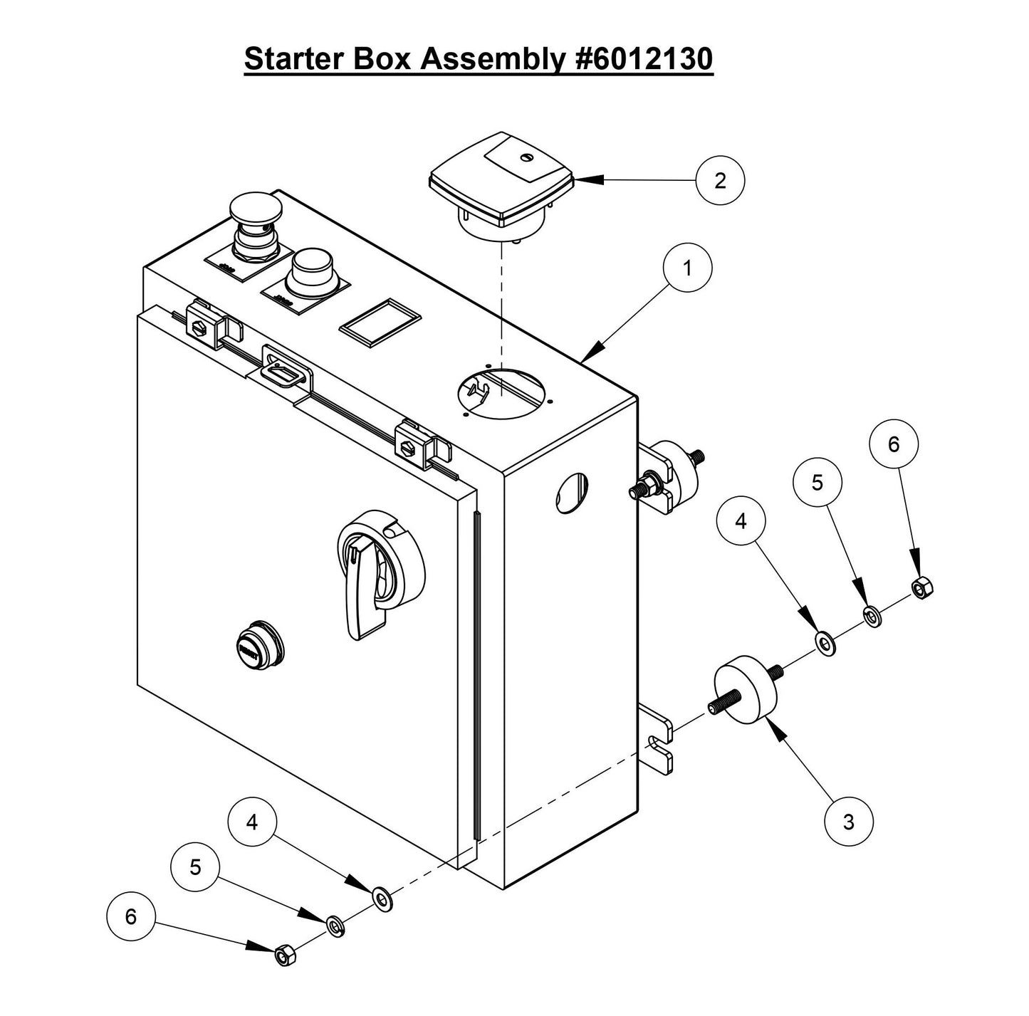 CC3700E-3 Starter Box Assembly (For 30HP Motor)