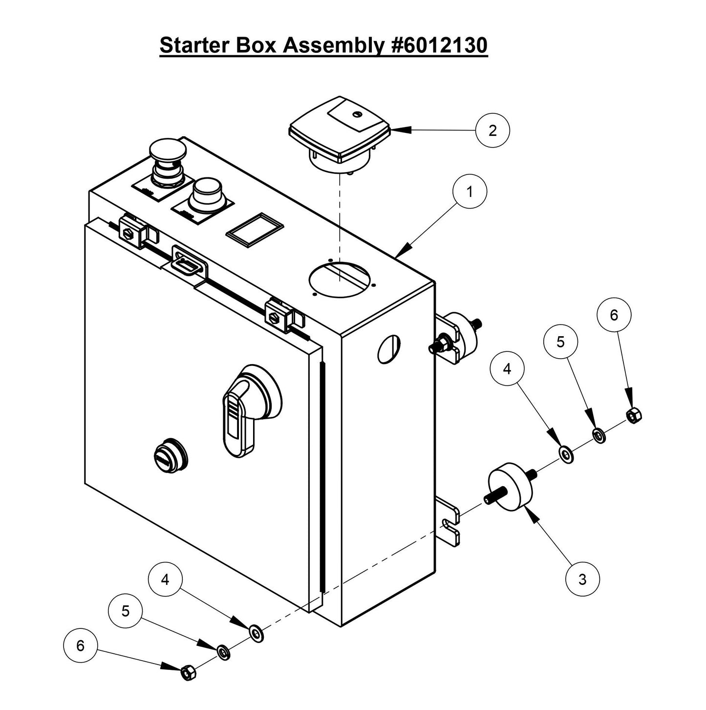 CC3700TE Starter Box Assembly (For 30HP Motor)