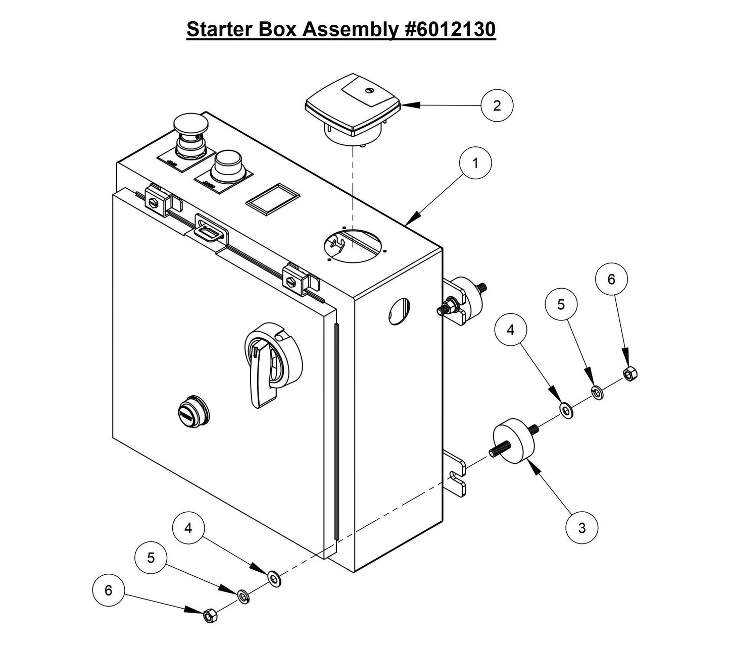 CC3700E Starter Box Assembly (For 40HP Motor)