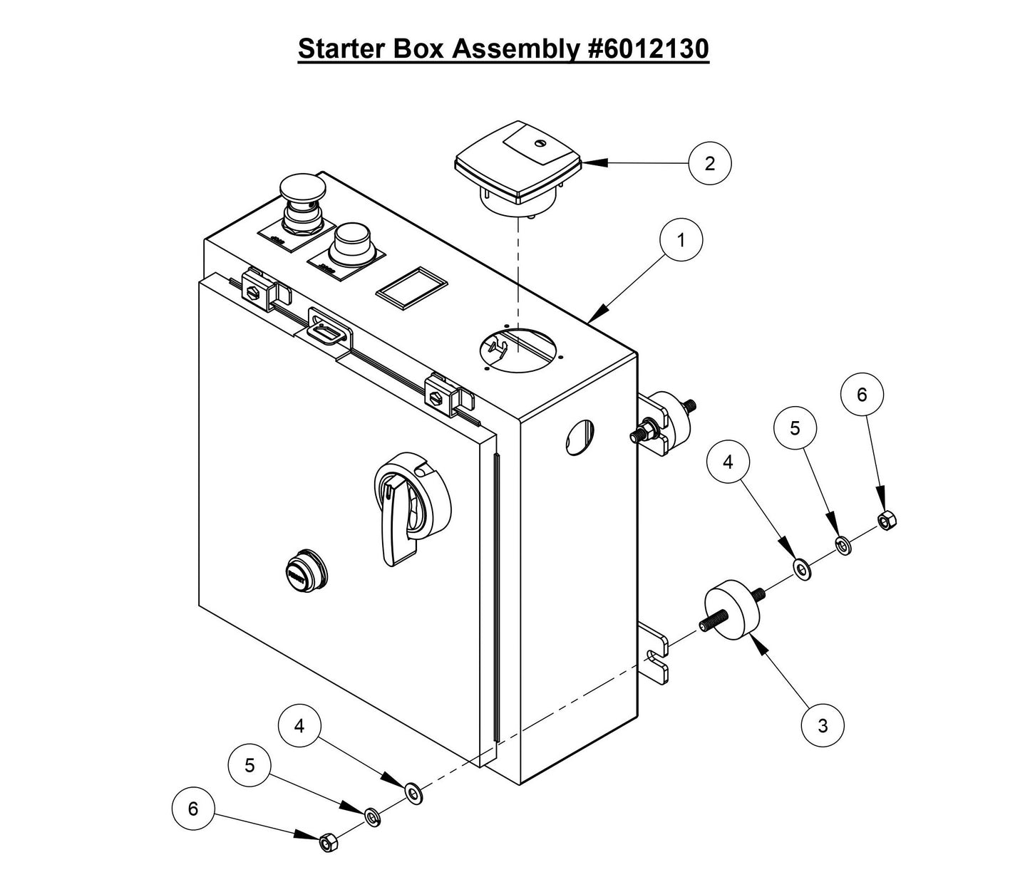 CC3500E (Starter Box Assembly For 20HP Motor)
