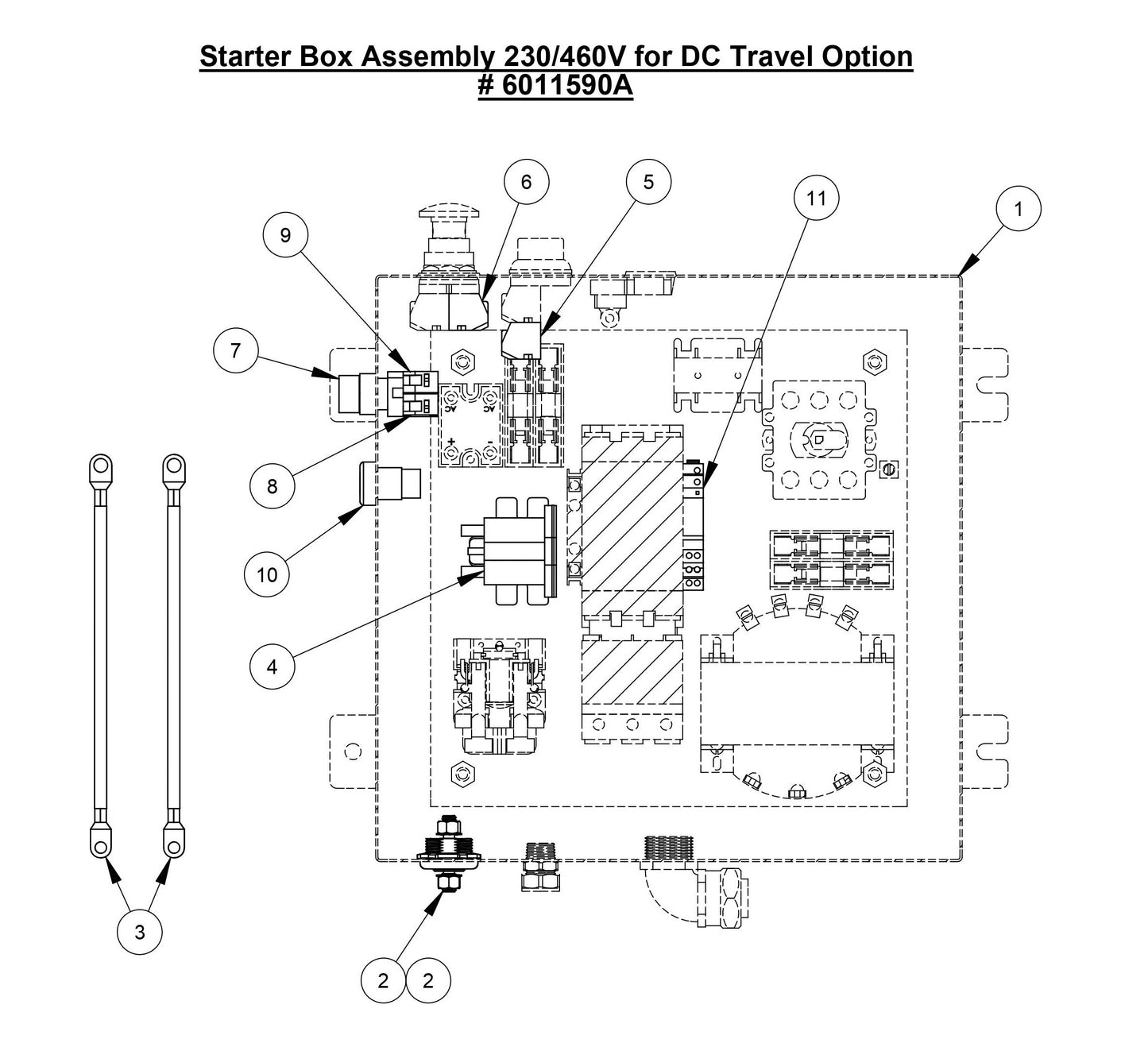 CC3500E (Starter Box Assembly DC Travel Option)
