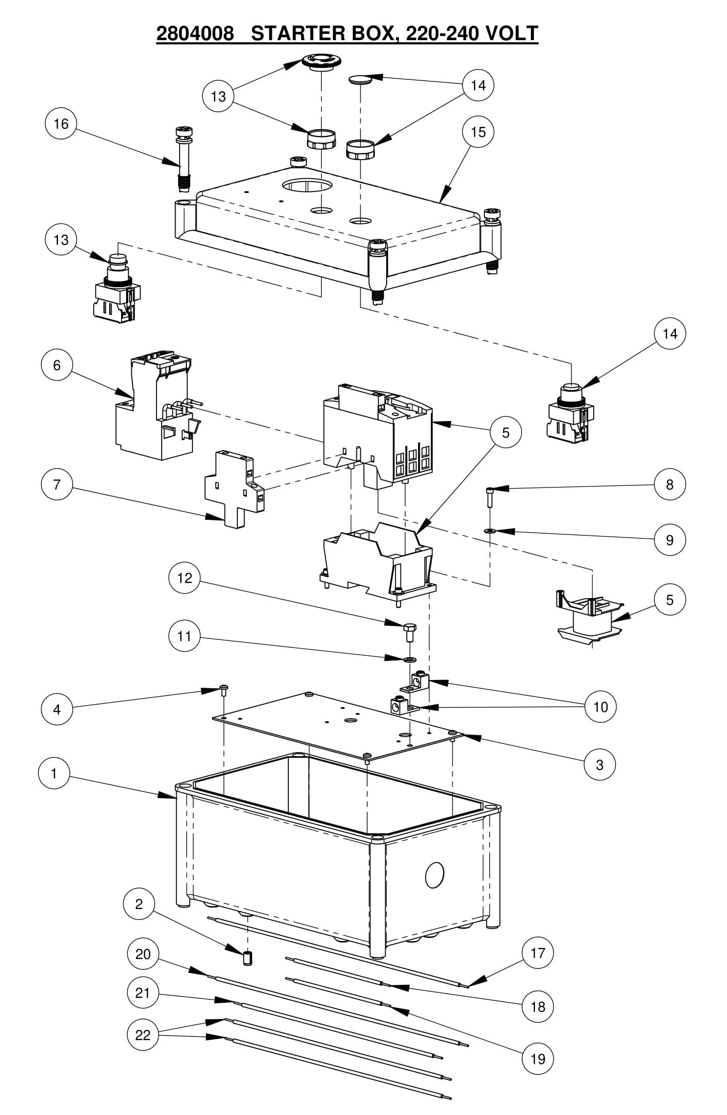 CC2500 Starter Box, 220-240 VOLT