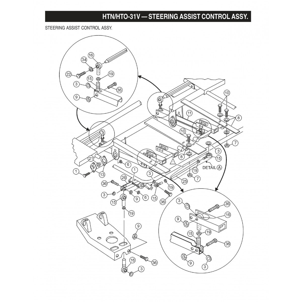 HTN-31VTCSL5 HTO-31VTCSL5 Steering Assist Control Assembly