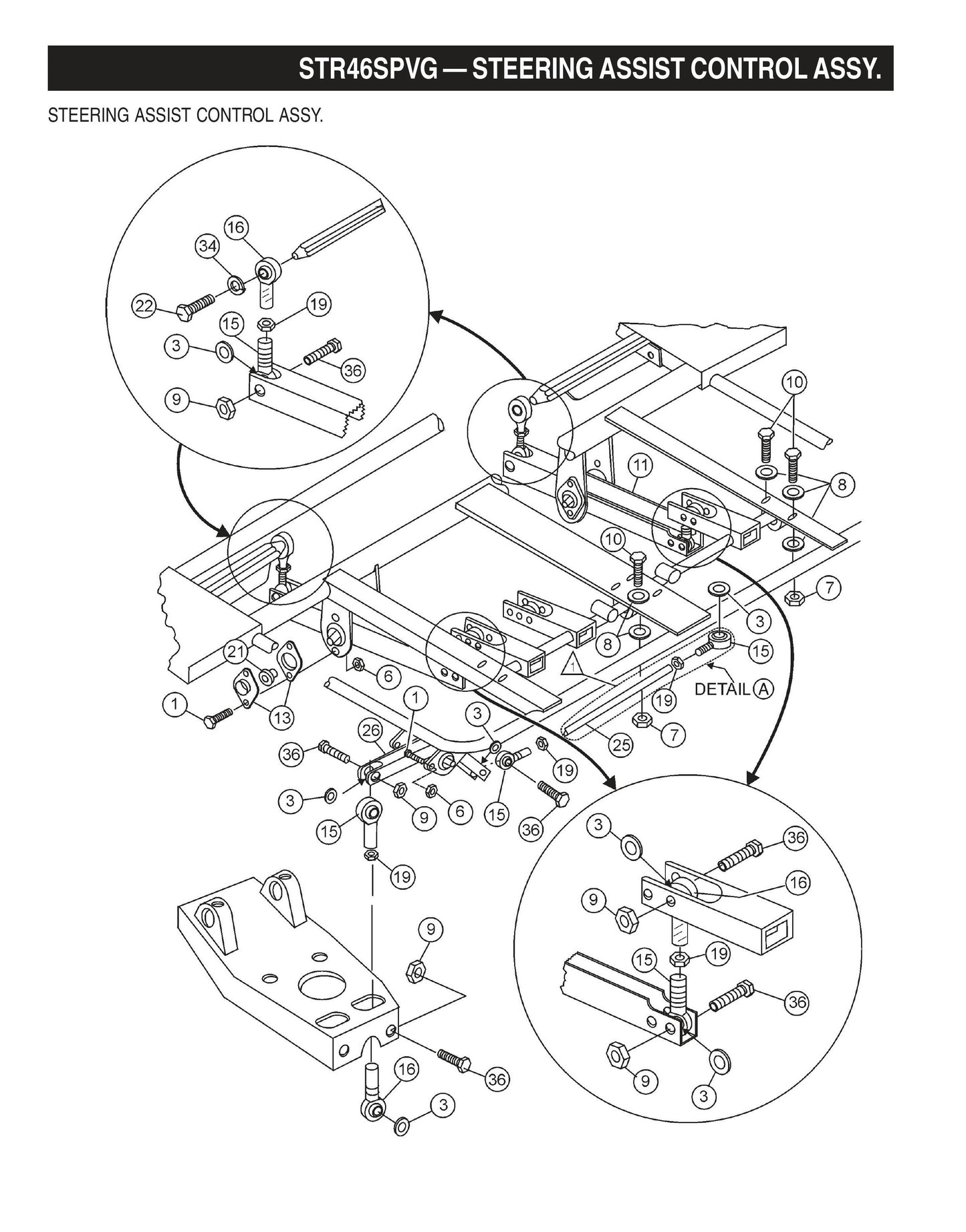STR46SPVG STOW-Steering Assist Control Assembly