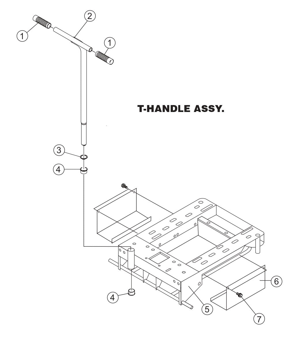 GB43SC GloBug Lighting System T-Handle Assembly Parts by Multiquip