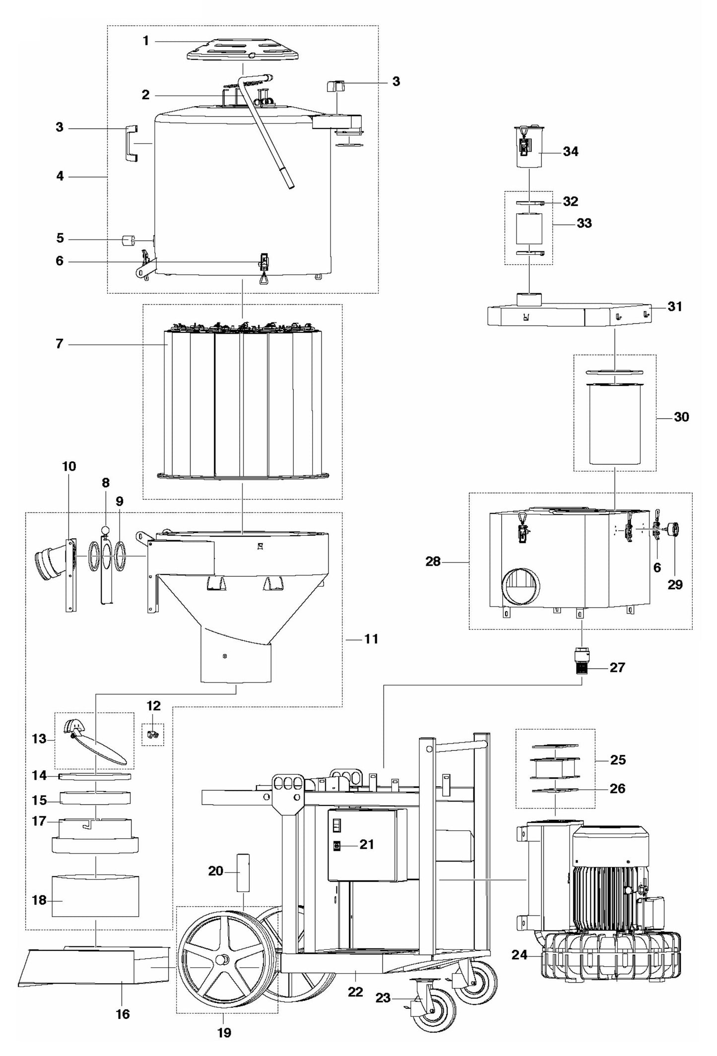 T 18000 Product Complete Assembly Parts