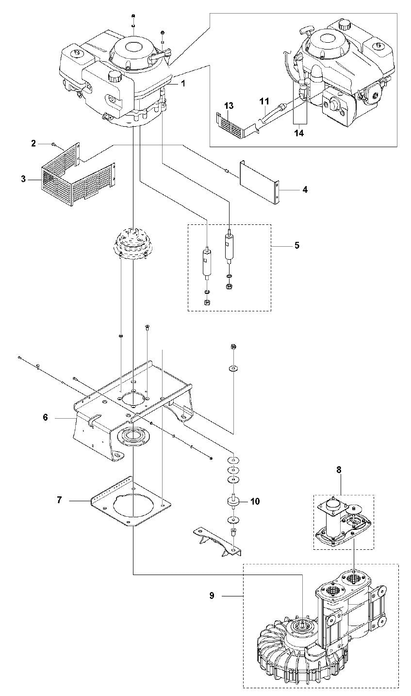 T 4000 Petrol Motor Assembly Parts