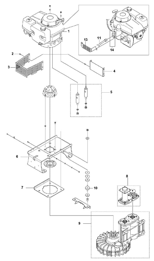 T 4000 Petrol Motor Assembly Parts