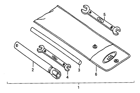 GA97HE GA9.7HE—HONDA GX610K1VD/U1VD ENGINE —Tool Kit Parts By Multiquip