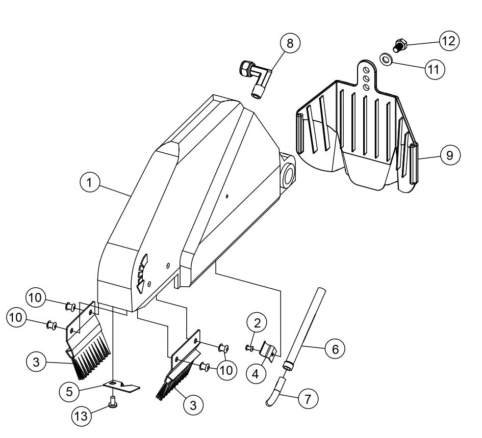 TP24 Tile Saw (Electric Motor) - Blade Guard Assembly Parts