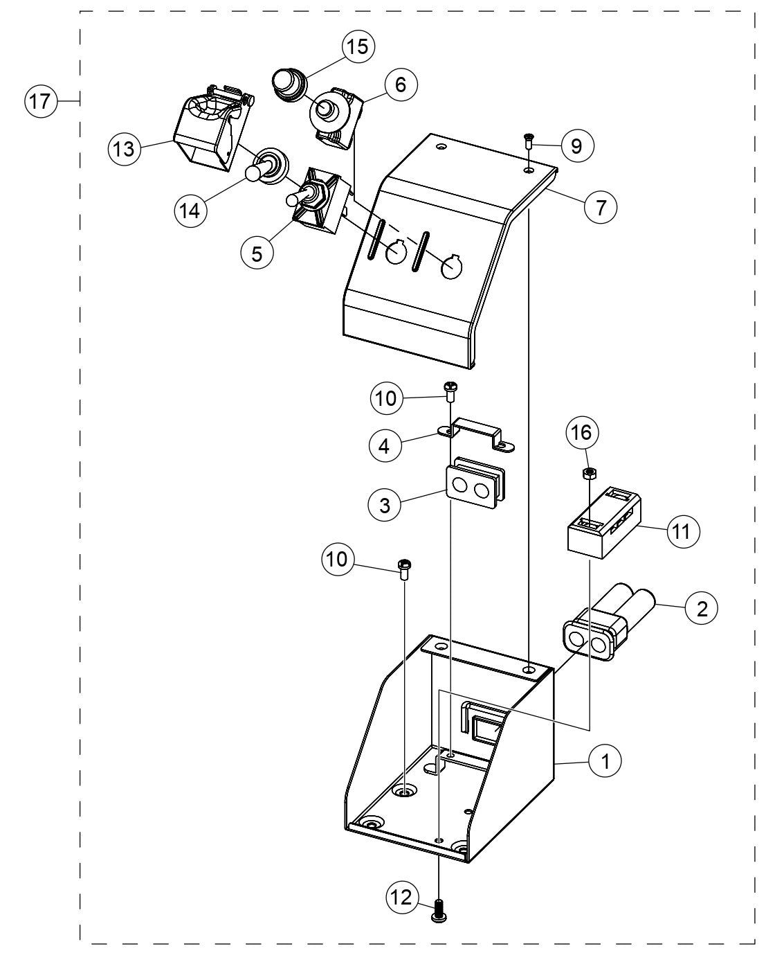 TP24 Tile Saw (Electric Motor) - Switch Box Assembly Parts