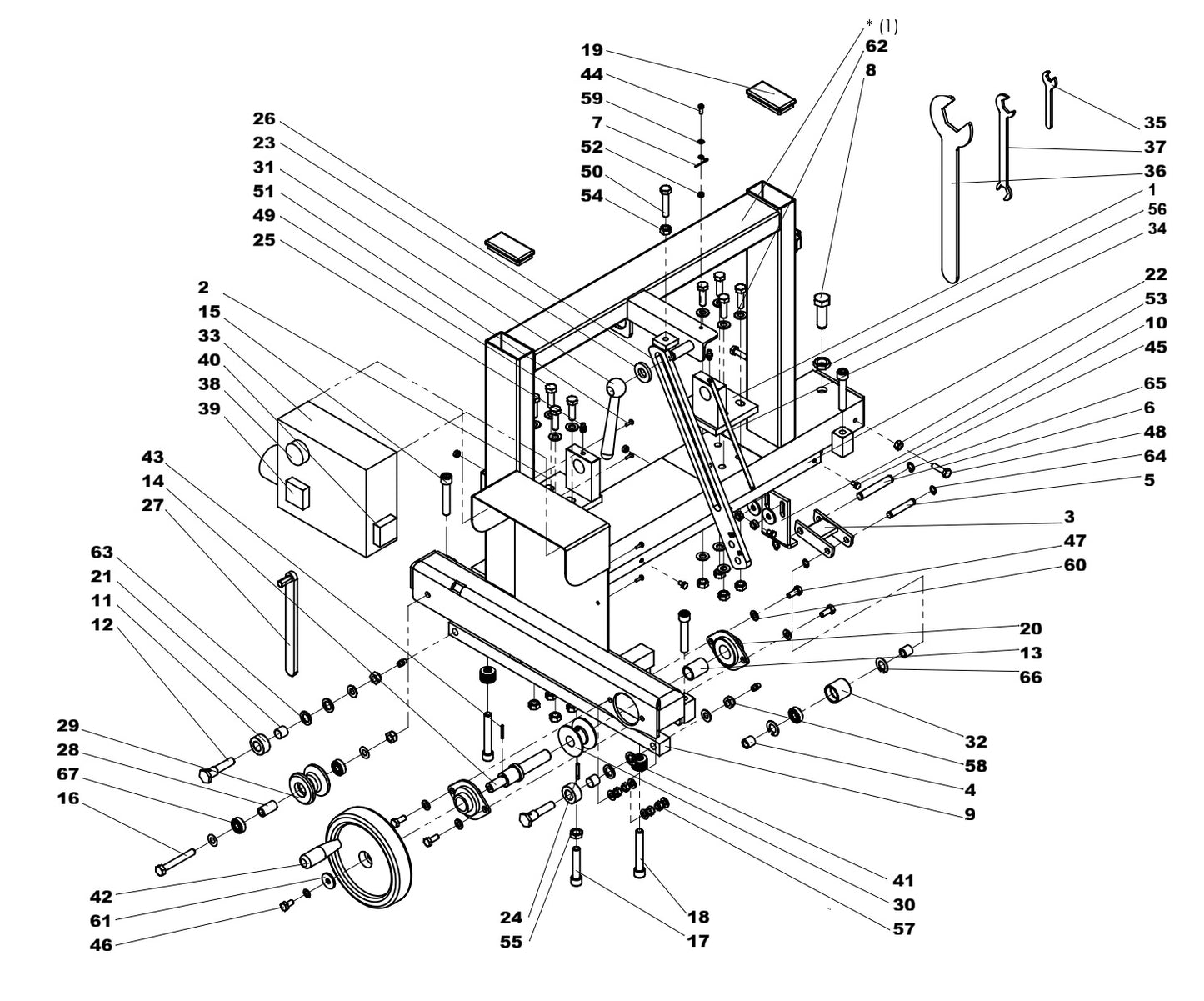 Frame Assembly-2 Parts For TS 1000 F By Husqvarna