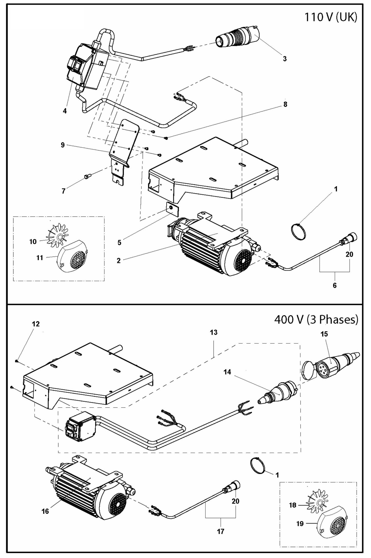 TS 400F Electrical Assembly-1 Parts