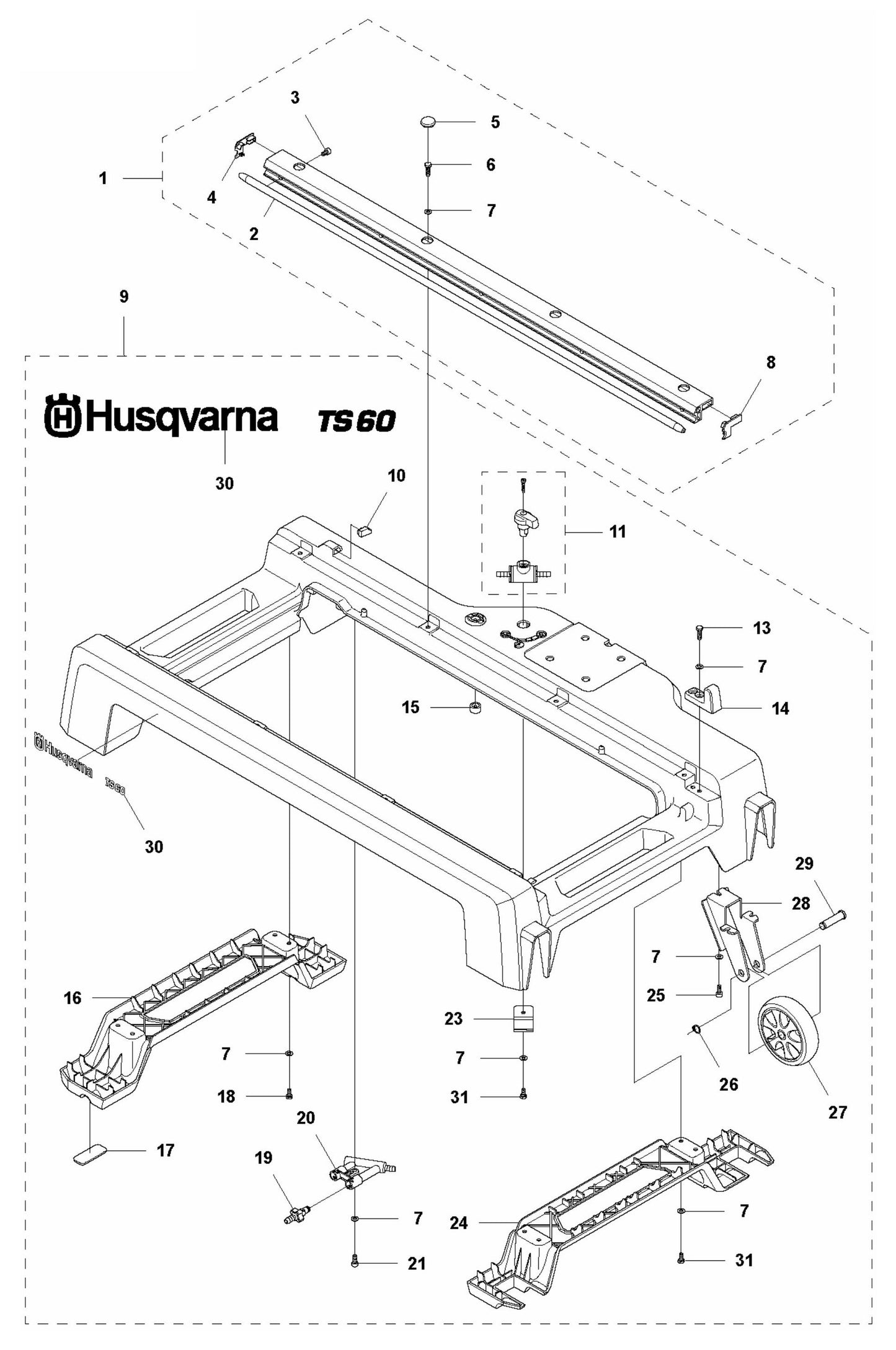 TS 60 Frame Assembly Parts