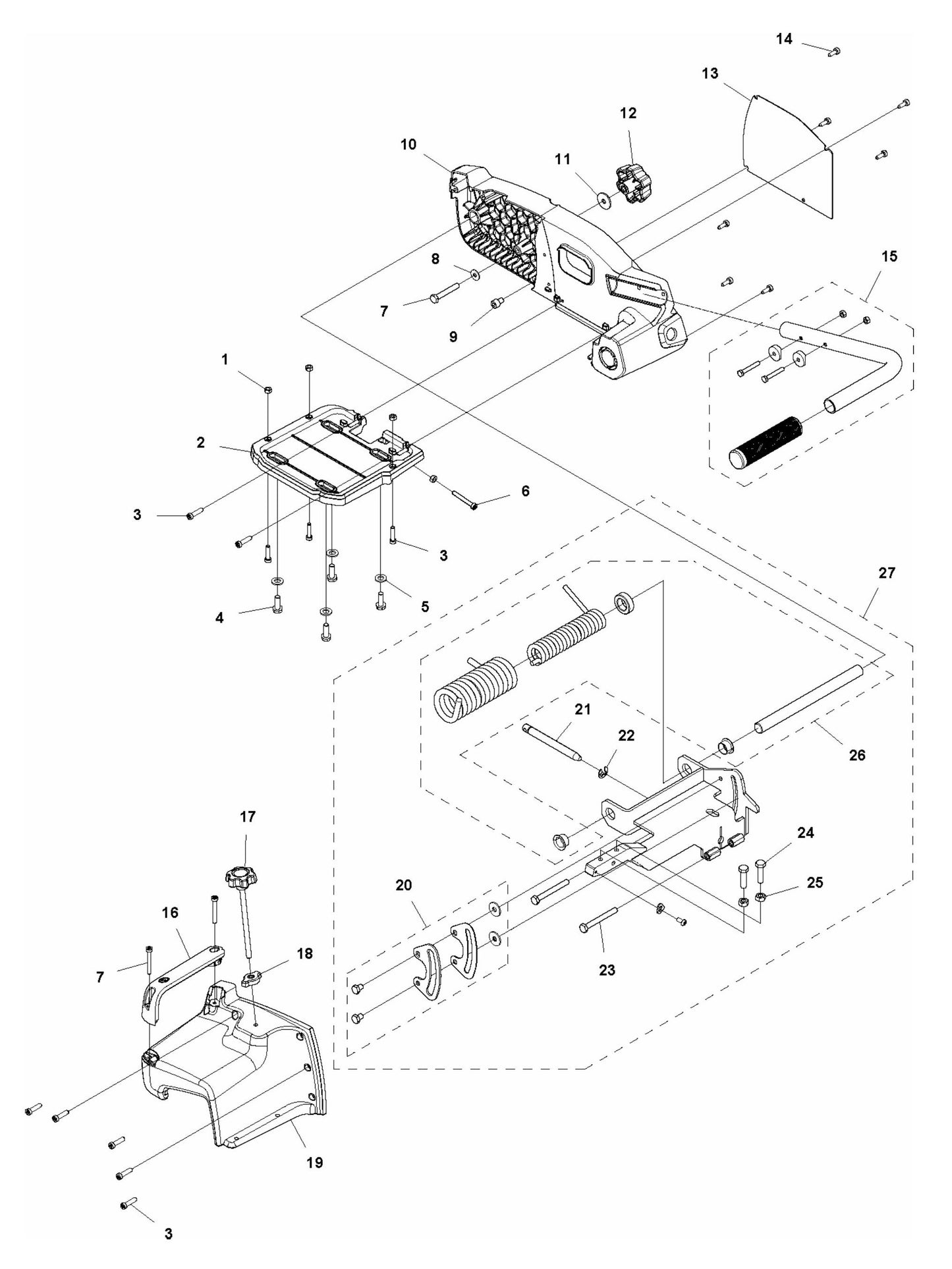TS 70 Cutting Head Assembly Parts