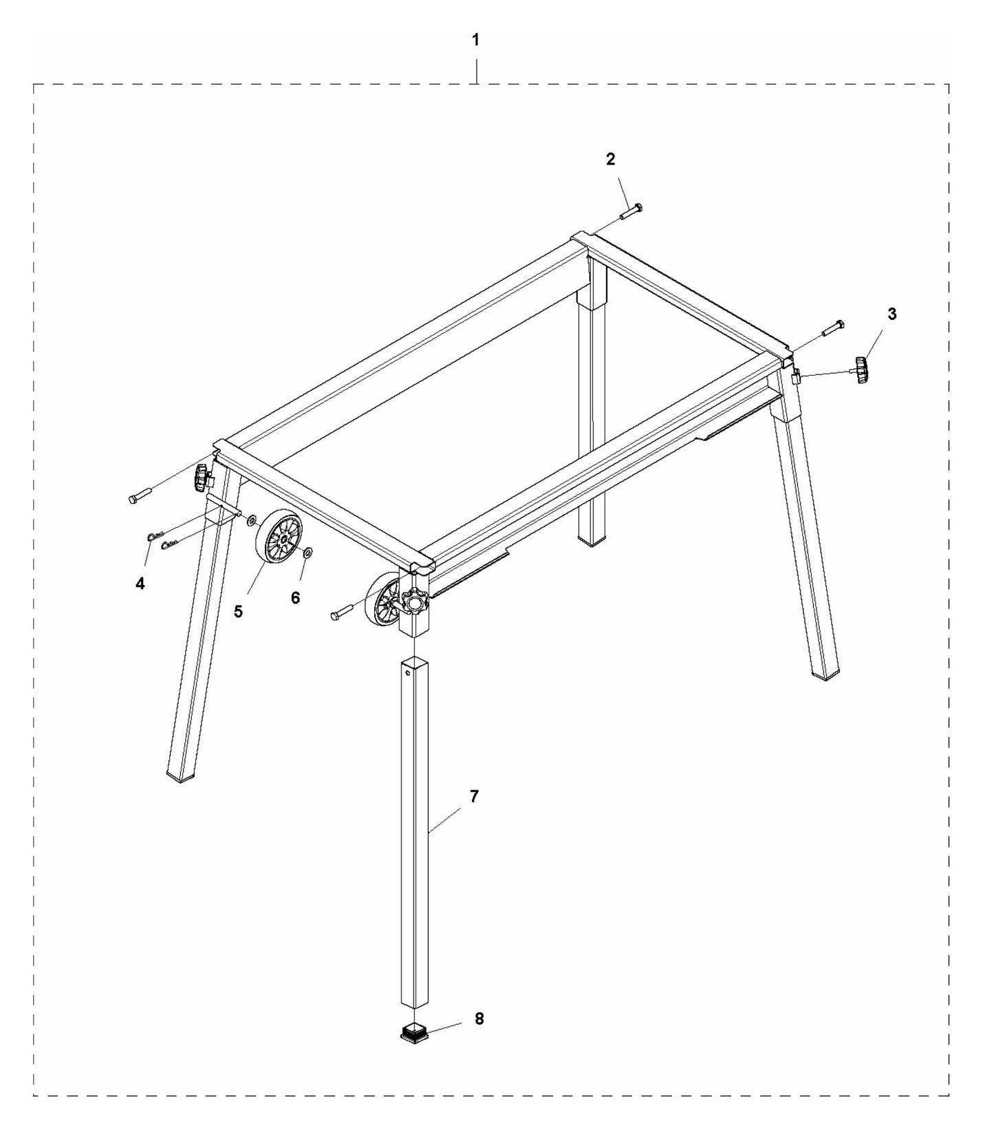 TS 90 Fixed Stands Assembly Parts